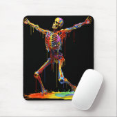 Joyful Skeleton: Tanz der Farben Mousepad (Mit Mouse)