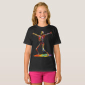Joyful Skeleton: Tanz der Farben T-Shirt (Vorne ganz)