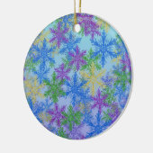 Joyful Snowfall — Colorful Holiday Ornament (Links)