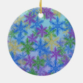 Joyful Snowfall — Colorful Holiday Ornament (Hinten)