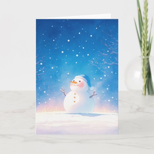 Joyful Snowman Karte (Vorderseite)