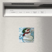 Joyful Snowman Magnet (In Situ (Geschirrspüler))