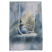 Joyful Snowman Mittlere Geschenktüte (Rückseite)