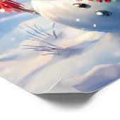 Joyful Snowman Wall Decoder Poster (Ecke)