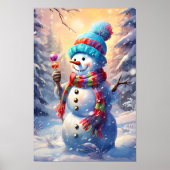 Joyful Snowman Wall Decoder Poster (Vorne)