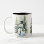 Joyful Snowman Zweifarbige Tasse (Links)