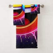 Joyful Splash: Laughing Emoji Art Badhandtuch Set (Insitu)