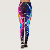 Joyful Splash: Laughing Emoji Art Leggings (Rückseite)