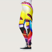 Joyful Splash: Laughing Emoji Art Leggings (Links)