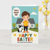 Joyful Springtime Scene Card Karte (Gelbe Blume)