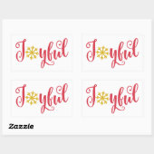Joyful Sticker - fröhlicher Urlaub Vinyl Decal (Blatt)