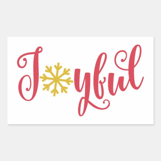 Joyful Sticker - fröhlicher Urlaub Vinyl Decal (Vorderseite)