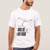 Joyful Strichmännchen läuft T-Shirt (Vorderseite)