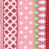 Joyful Stripe Pink Weihnachten Geschenkpapier