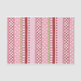 Joyful Stripe Pink Weihnachten Seidenpapier