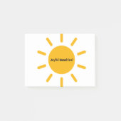 JOYFUL SUNSHINE POST-IT KLEBEZETTEL (Vorderseite)