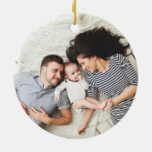 Joyful Symmetry | Doppelseitiges Foto Keramikornament (Hinten)