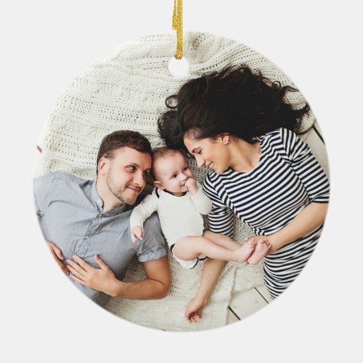 Joyful Symmetry | Doppelseitiges Foto Keramikornament (Hinten)