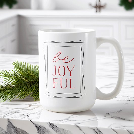 Joyful Symmetry Holiday Kaffeetasse