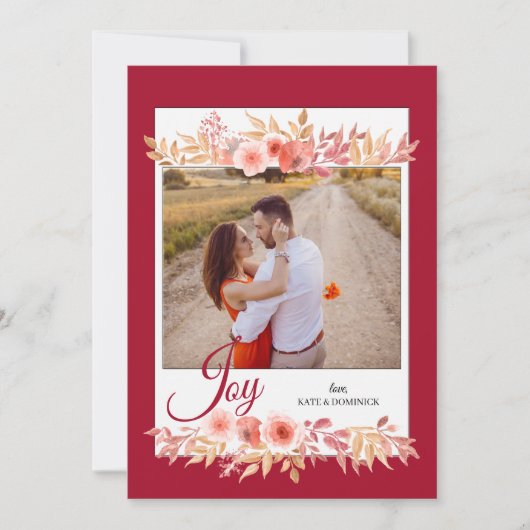 Joyful Tidings Foto Einladung (Vorderseite)