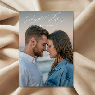 Joyful Tidings Newlyred First Christmas Foto Feiertagskarte