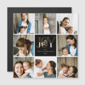 Joyful Tiles 8 Foto Holiday Magnetkarte (Vorne/Hinten)