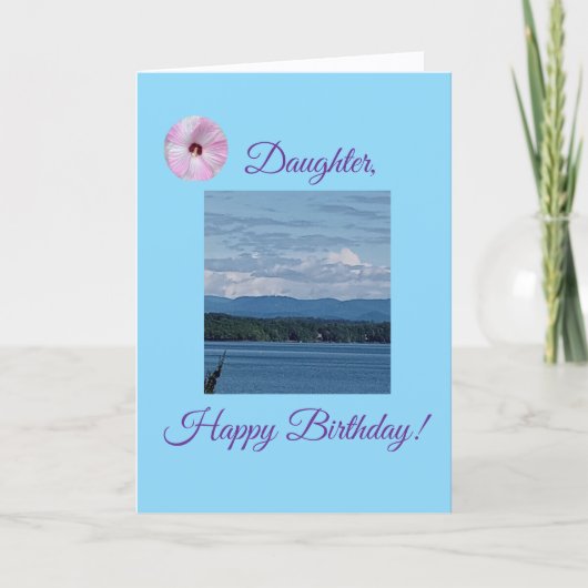 Joyful, Tochter zum Geburtstag, geklappte Karte (Vorderseite)