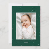 Joyful Trees Green 2 Foto Feiertagskarte (Rückseite)