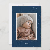 Joyful Trees Navy 2 Foto Feiertagskarte (Rückseite)