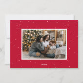 Joyful Trees Red 2 Foto Feiertagskarte (Rückseite)