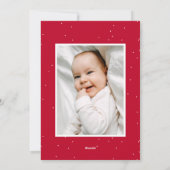 Joyful Trees Red 2 Foto Feiertagskarte (Rückseite)