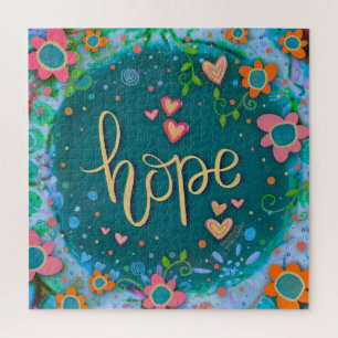 Joyful Trendy Hope Herz Floral Inspirivity Puzzle
