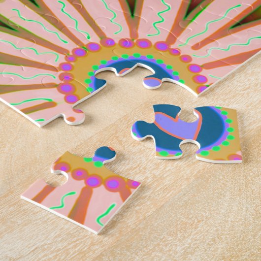 Joyful Trendy Radiance Heart Floral Inspirivity Puzzle (Seite)