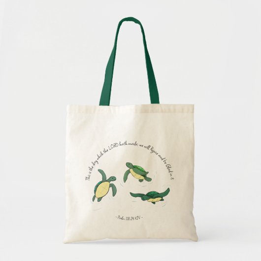 Joyful Turtles Christlich Tote Bag Tragetasche (Vorne)