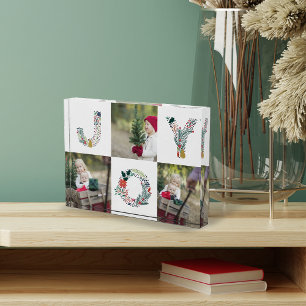 Joyful Type Holiday Foto Collage Block