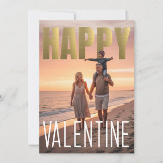Joyful Valentine's Day PhotoPop Sunset Background Feiertagskarte