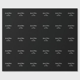 Joyful Vibes green Christmas holidays love family Geschenkpapier