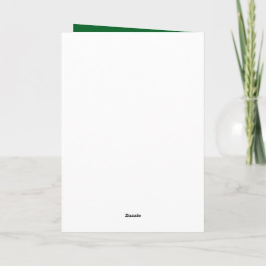 Joyful Vibes green Christmas holidays love family Karte (Rückseite)