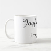 Joyful Vibes red Christmas add family name date  Kaffeetasse (Links)