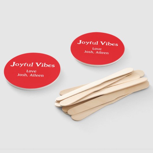 Joyful Vibes Rote Weihnachtsferien Liebe Fächer (Non-assembled)