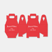 Joyful Vibes Rote Weihnachtsferien Liebe Geschenkschachtel (Ungefaltet)
