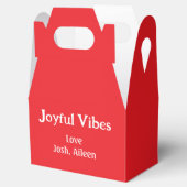 Joyful Vibes Rote Weihnachtsferien Liebe Geschenkschachtel (Geöffnet)