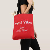 Joyful Vibes Rote Weihnachtsferien Liebe Tasche (Von Nahem)
