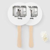 Joyful Vibes Vater Sohn Familie Weihnachtsfeiertag Fächer (Vorne und Hinten)