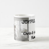 Joyful Vibes Vater Sohn Familie Weihnachtsfeiertag Kaffeetasse (Mittel)