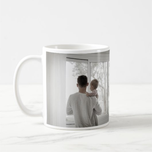 Joyful Vibes Vater Sohn Familie Weihnachtsfeiertag Kaffeetasse (Links)