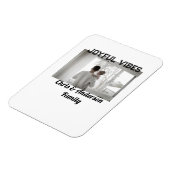 Joyful Vibes Vater Sohn Familie Weihnachtsfeiertag Magnet (Linke Seite)