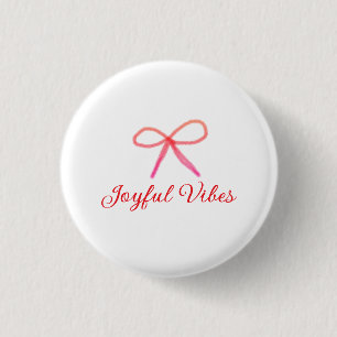 Joyful vibes Weihnachten RED BOW Ferien Familienna Button