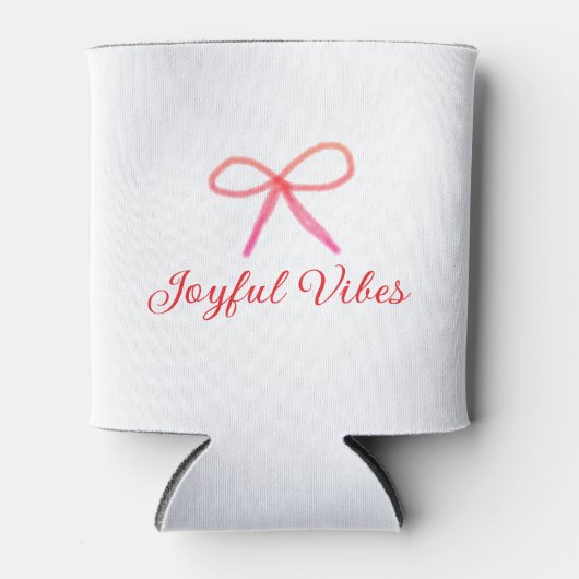 Joyful vibes Weihnachten RED BOW Ferien Familienna Dosenkühler (Vorderseite)