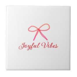 Joyful vibes Weihnachten RED BOW Ferien Familienna Fliese